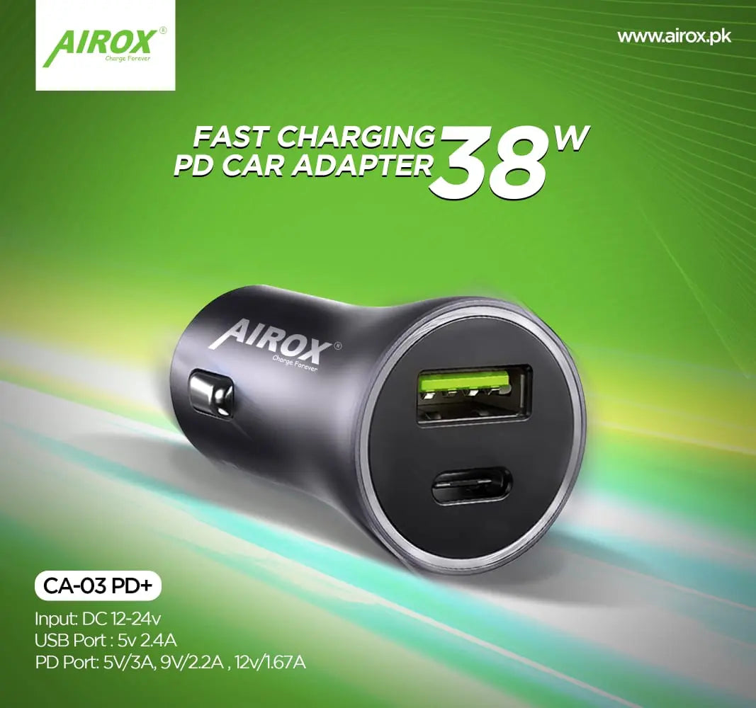 Airox CA03 38 Watt PD Adapter - Airox.pk
