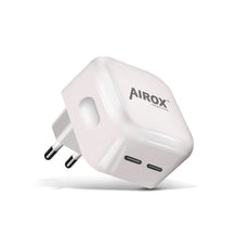 "Airox PD01 Dual Type C Port 50-Watt PD Travel Adapter: Fast 3.0  Charger Adapter "