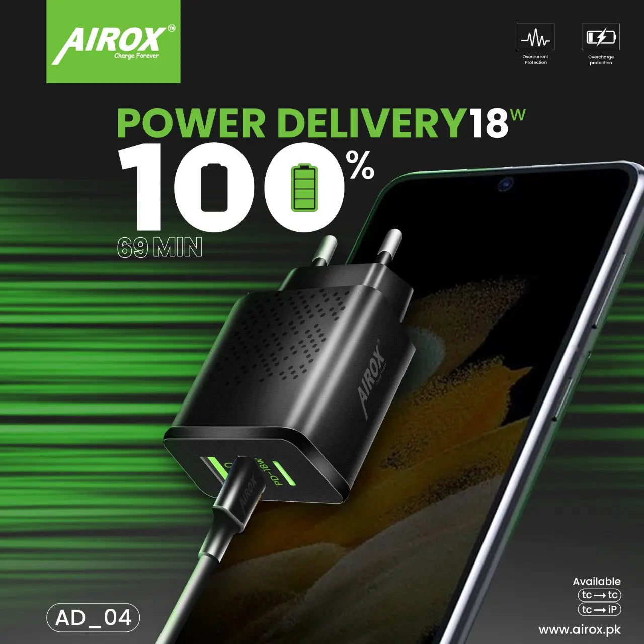 AD04 Fast PD Adapter - Airox.pk