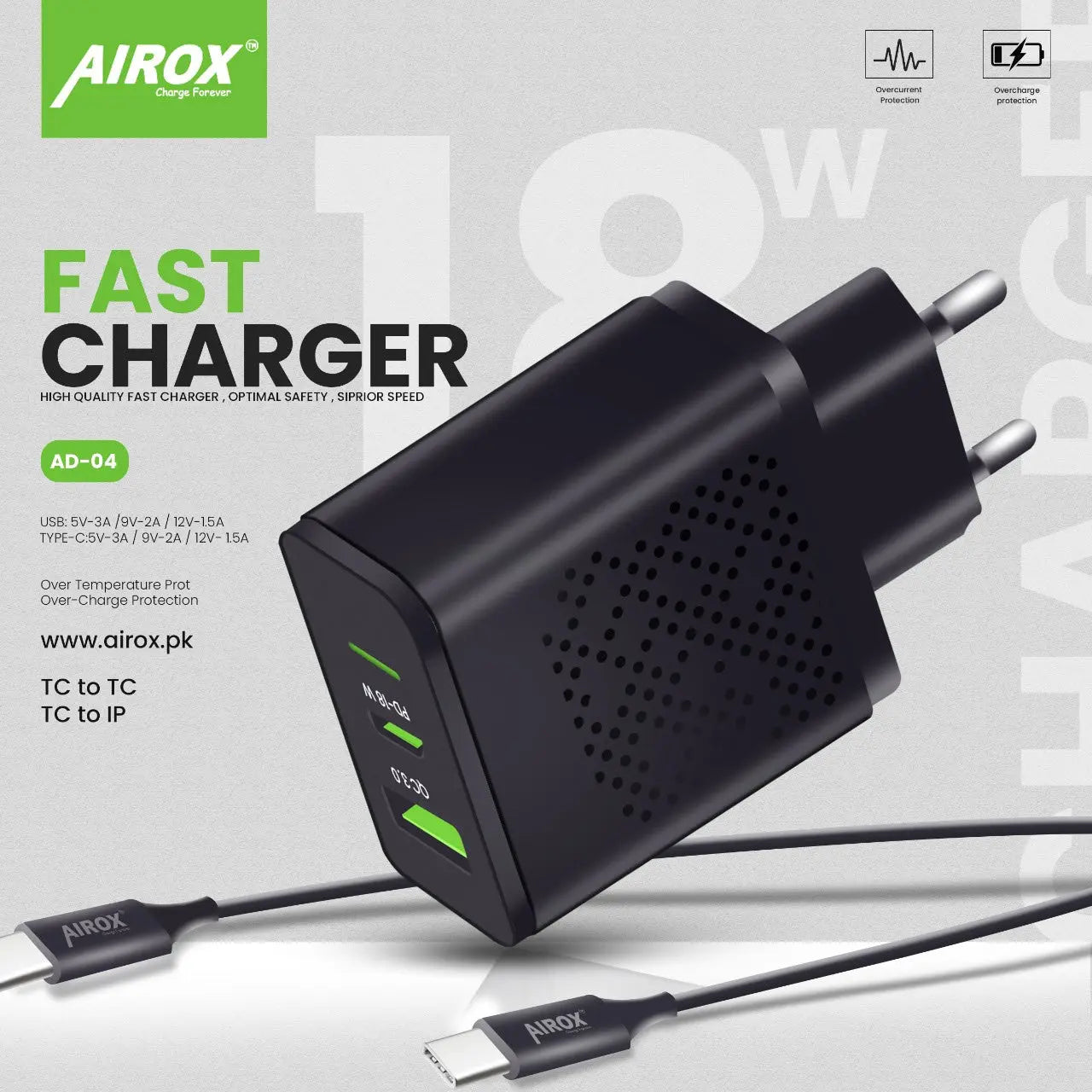 AD04 Fast PD Adapter - Airox.pk