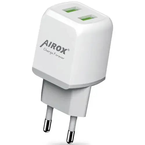Airox AD18 - 2 USB Adapter with V8, iPhone, and Type C Cable Airox.pk