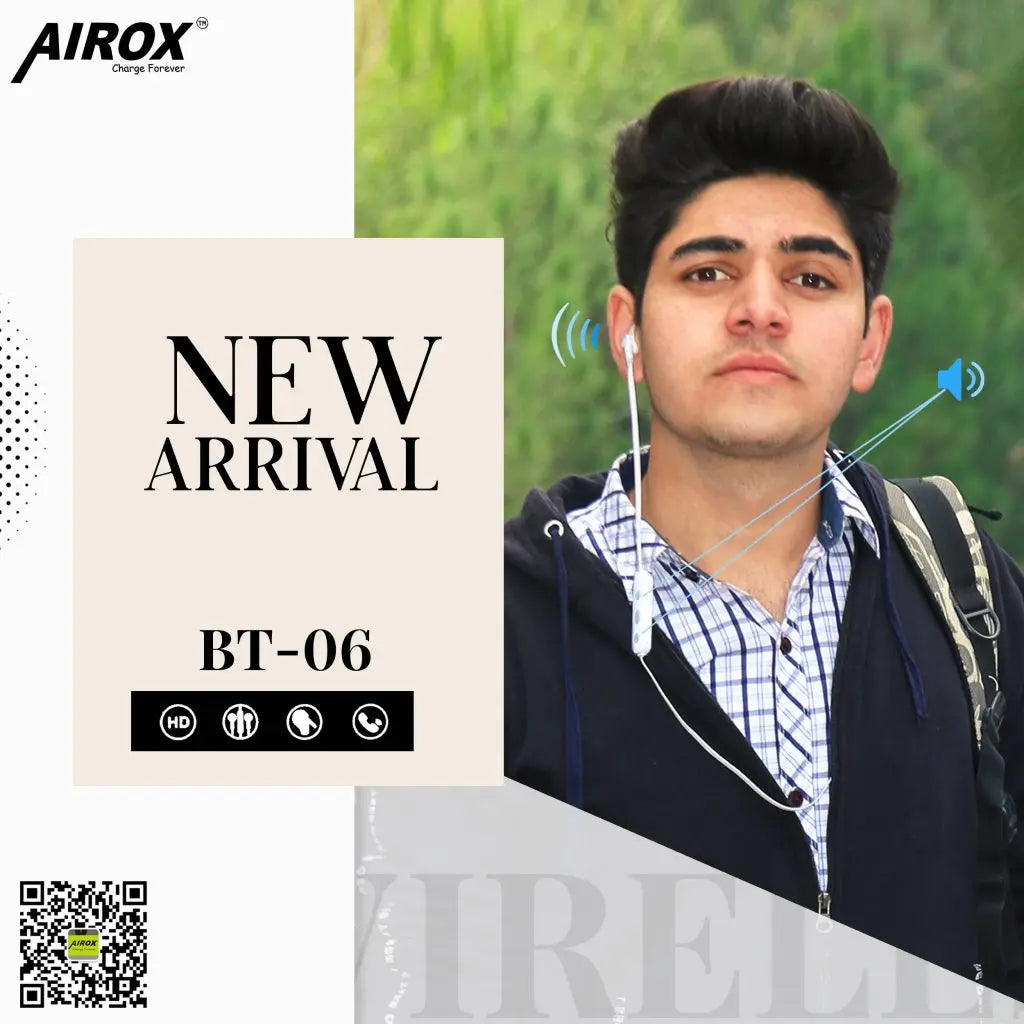 Airox BT06 Bluetooth Handsfree || Best Price Handsfree in Pakistan airox.pk