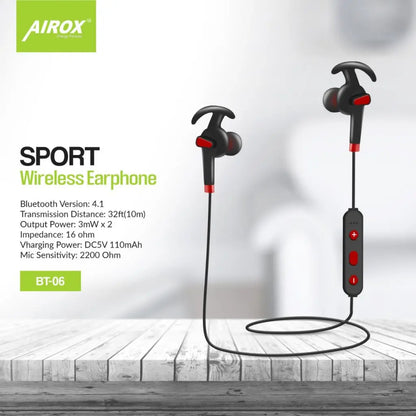 Airox BT06 Bluetooth Handsfree || Best Price Handsfree in Pakistan airox.pk
