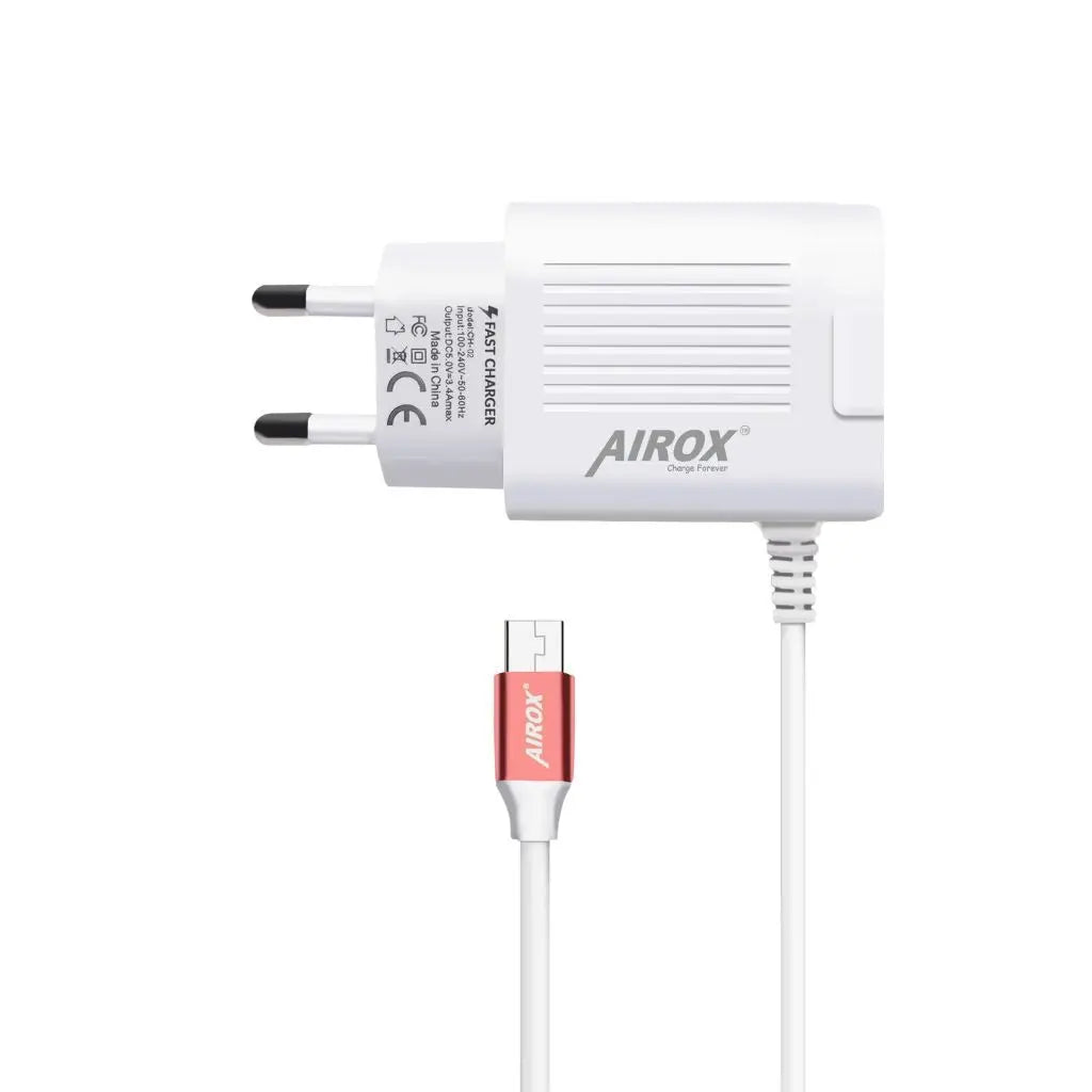 Airox CH02 Fast Mobile Charger || Iphone || Type - C || Samsung Charger - Airox.pk