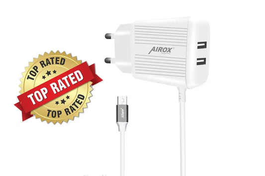 Airox CH04 Smart 2 USB Mobile Charger || Best Mobile Charger airox.pk