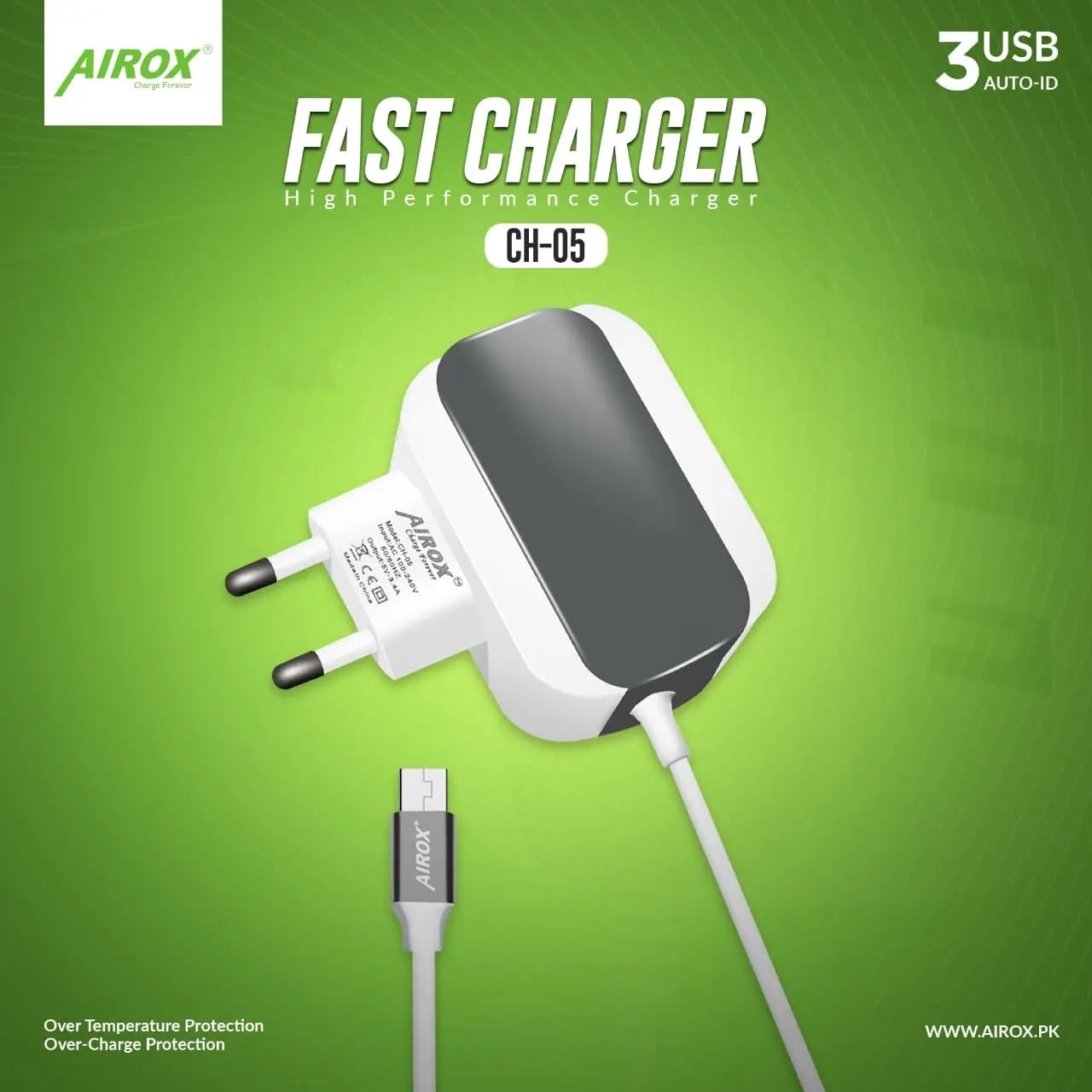 Airox Fast charger CH05 - Airox.pk