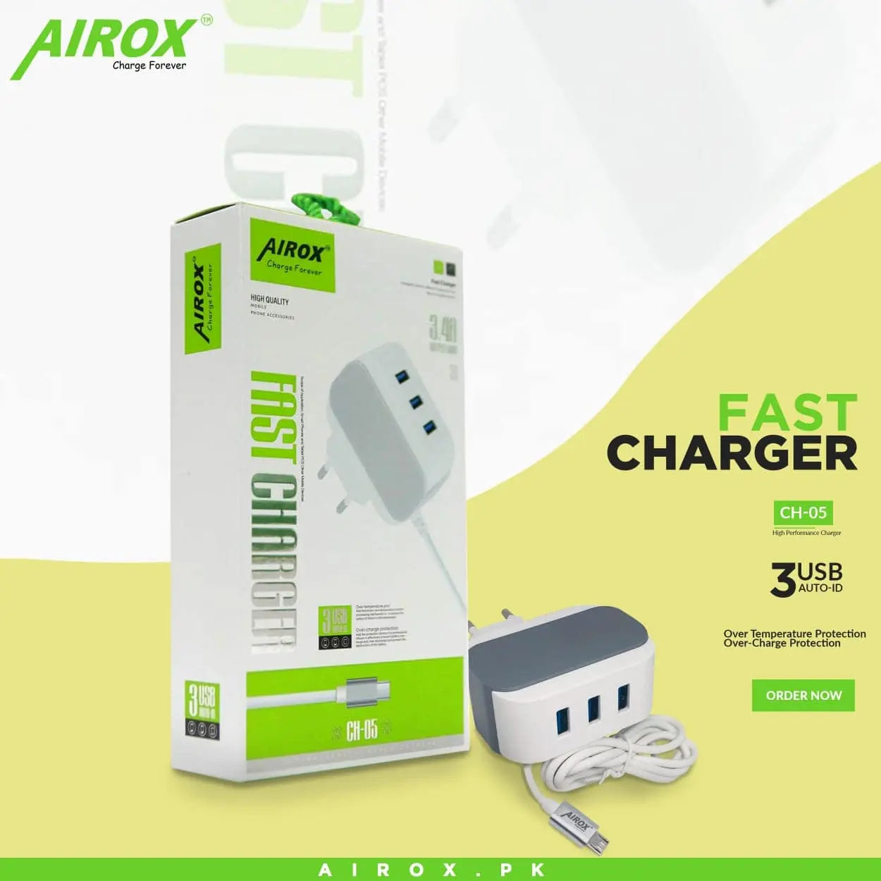 Airox Fast charger CH05 - Airox.pk