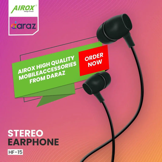 Airox HF 15 Echo Earphone Price in Pakistan || Best Earphone ✅ - Airox.pk