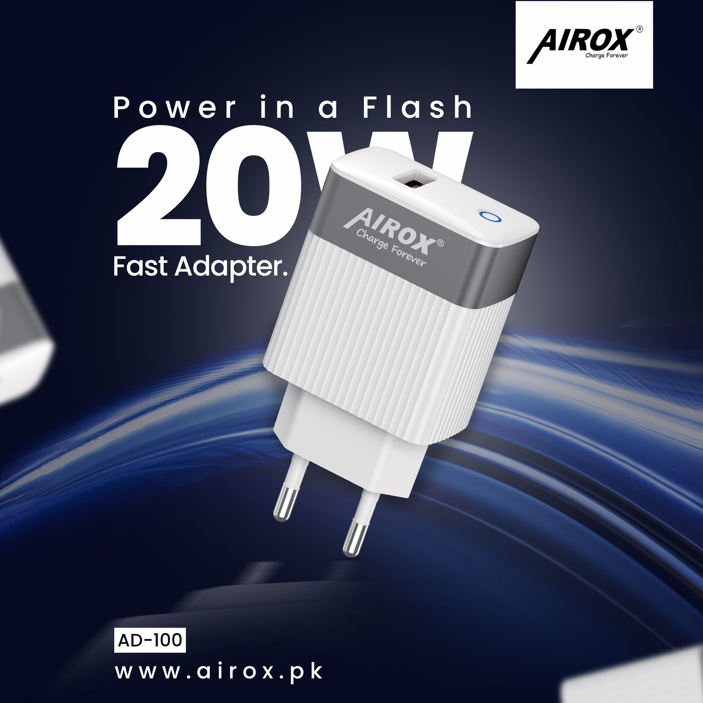 AIORX AD100 20W Fast Charger Adapter – Powerful & Efficient Charging for All Devices