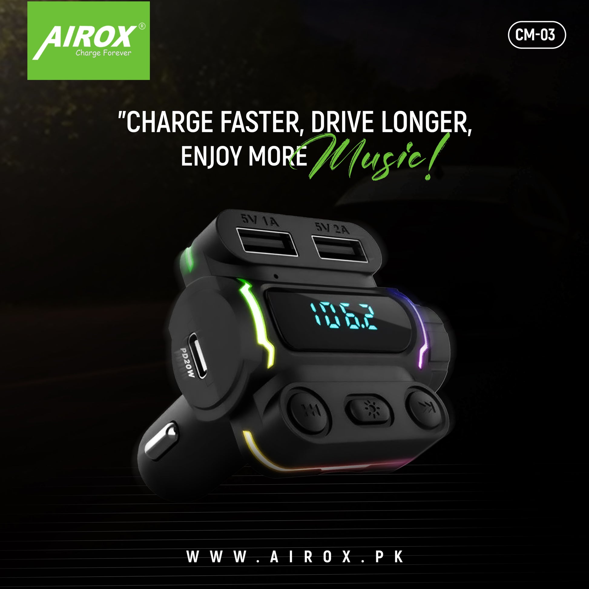 "CM03 Modular Component with 20W Fast Charging (PD Compatible)" Airox.pk