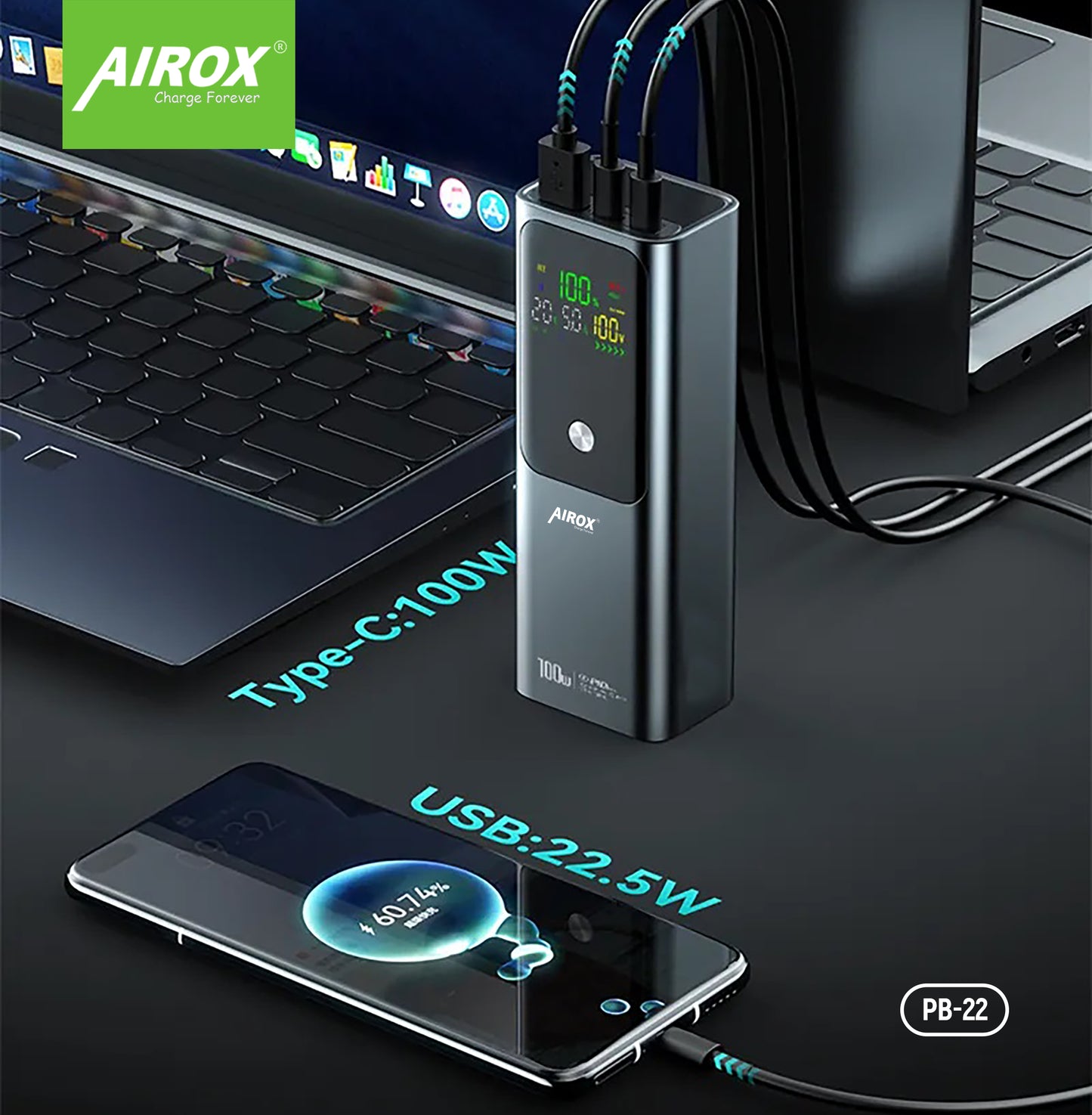 Super Fast Powerbank 20000mah Airox.pk